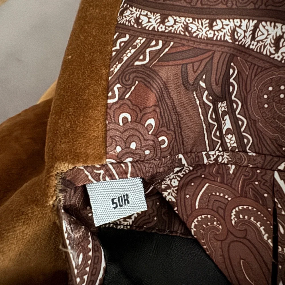 Adolfo Blazer Mens 50R‎ Brown Solid Velvet Two Button Notch Lapel Sport Coat